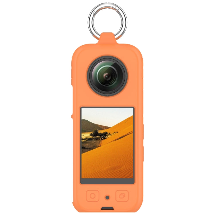 For Insta360 X3 Portable Silicone Protective Case(Orange) - Case & Bags by buy2fix | Online Shopping UK | buy2fix