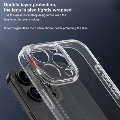 For iPhone 16 Pro Four Corner Airbag Transparent Glass Phone Case - iPhone 16 Pro Cases by buy2fix | Online Shopping UK | buy2fix