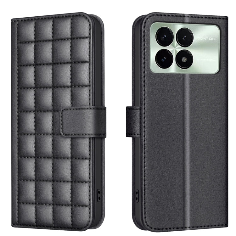 For Redmi K70 / K70 Pro Square Texture Leather Phone Case(Black) - Xiaomi Cases by buy2fix | Online Shopping UK | buy2fix