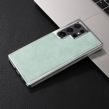 For Samsung Galaxy S23+ 5G Electroplated Side PU Hybrid TPU MagSafe Phone Case(Green) - Galaxy S23+ 5G Cases by buy2fix | Online Shopping UK | buy2fix