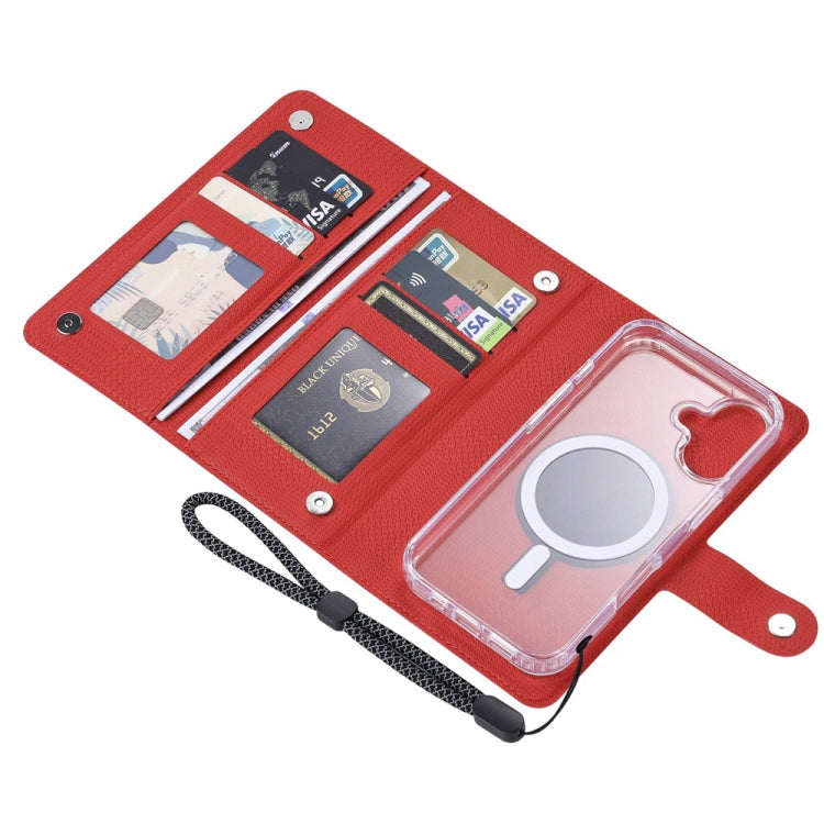 For iPhone 15 Pro ViLi GHA-C Series RFID MagSafe Magnetic Flip Leather Phone Case(Red) - iPhone 15 Pro Cases by ViLi | Online Shopping UK | buy2fix