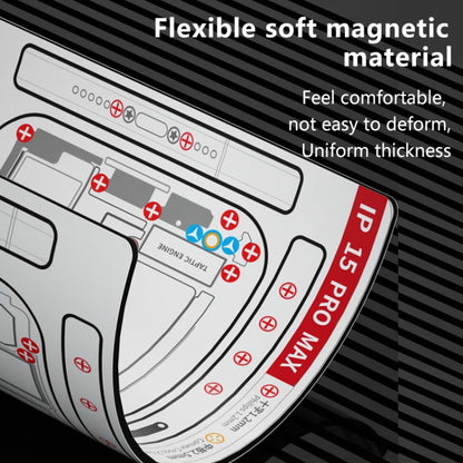 For iPhone 13 MaAnt Double-sided Screw Positioning Flexible Soft Magnetic Pad - Magnetic Screws Mat by buy2fix | Online Shopping UK | buy2fix