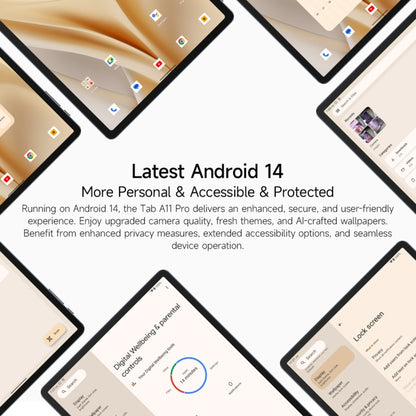 Ulefone Tab A11 Pro Tablet PC, 8GB+128GB, 11 inch Android 14 MediaTek Helio G99 Octa Core 4G Network, EU Plug(Space Gray) - Other by Ulefone | Online Shopping UK | buy2fix