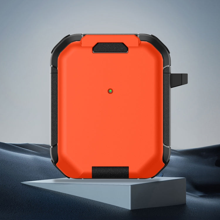 For AirPods 2 / 1 Phone Holder Design Earbuds Box Protective Case(Orange) - For AirPods 1/2 by buy2fix | Online Shopping UK | buy2fix