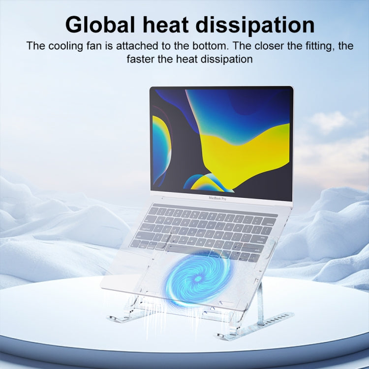 R- JUST HZ44 Aluminum Alloy Laptop Cooling Stand(Silver) - MacBook Holder by R-JUST | Online Shopping UK | buy2fix