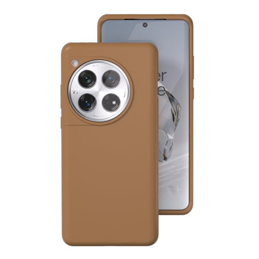 For OnePlus 12 All-inclusive Liquid Silicone Phone Case(Khaki) - OnePlus Cases by buy2fix | Online Shopping UK | buy2fix