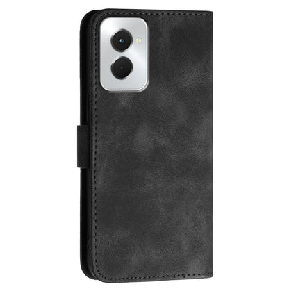 For Motorola Moto G Power 5G 2024 YX0080 Grid Butterfly Embossed Pattern Flip Leather Phone Case with Lanyard(Black) - Motorola Cases by buy2fix | Online Shopping UK | buy2fix