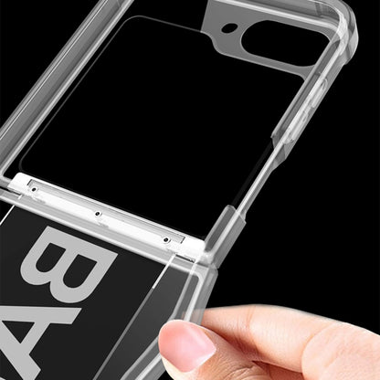 For Samsung Galaxy Z Flip6 GKK Clear Airbag Wristband Holder Phone Case(Transparent Silver) - Galaxy Z Flip6 5G Cases by GKK | Online Shopping UK | buy2fix