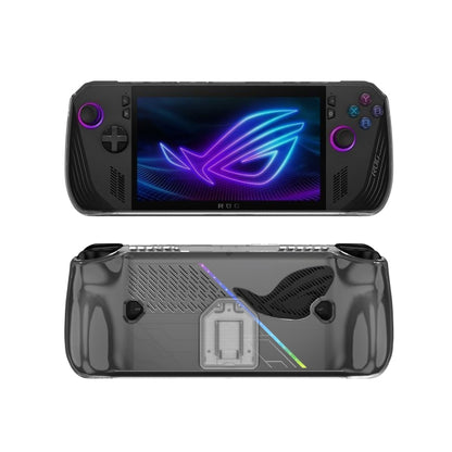 For ASUS ROG Ally X TPU Transparent Protective Case with Holder - Accessories by buy2fix | Online Shopping UK | buy2fix