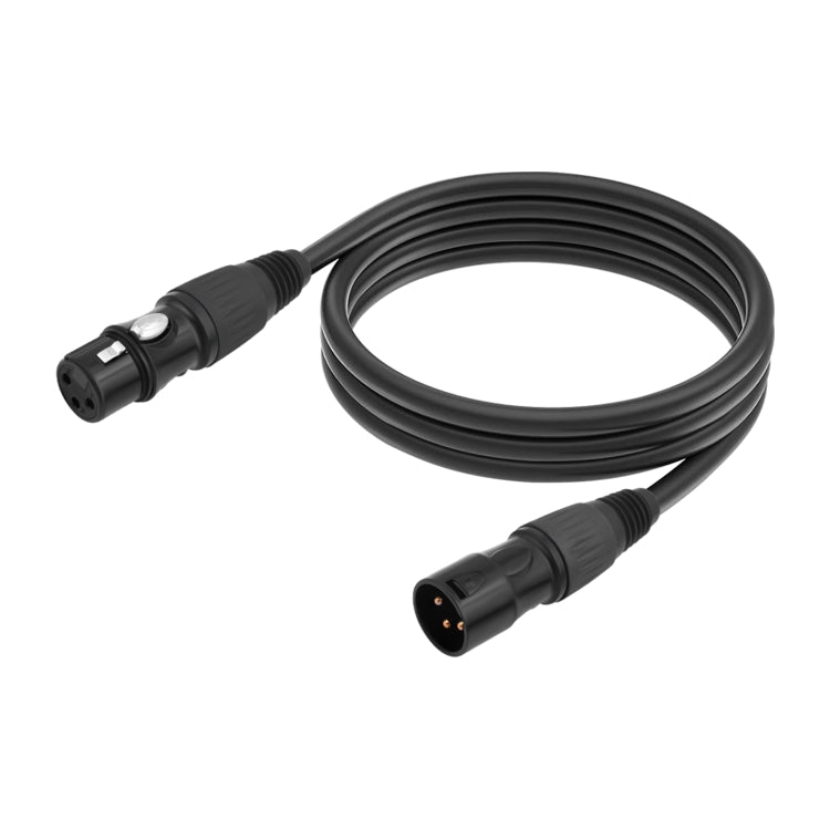 JC1015 XLR 3pin Male to Female Audio Cable, Length:10m(Black) - Microphone Audio Cable & Connector by buy2fix | Online Shopping UK | buy2fix