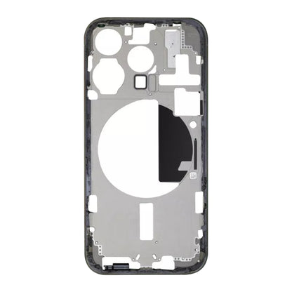 For iPhone 15 Pro Middle Frame Bezel Plate with Side Keys + Card Tray, Version:CE EU Version(Black) - LCD Related Parts by buy2fix | Online Shopping UK | buy2fix