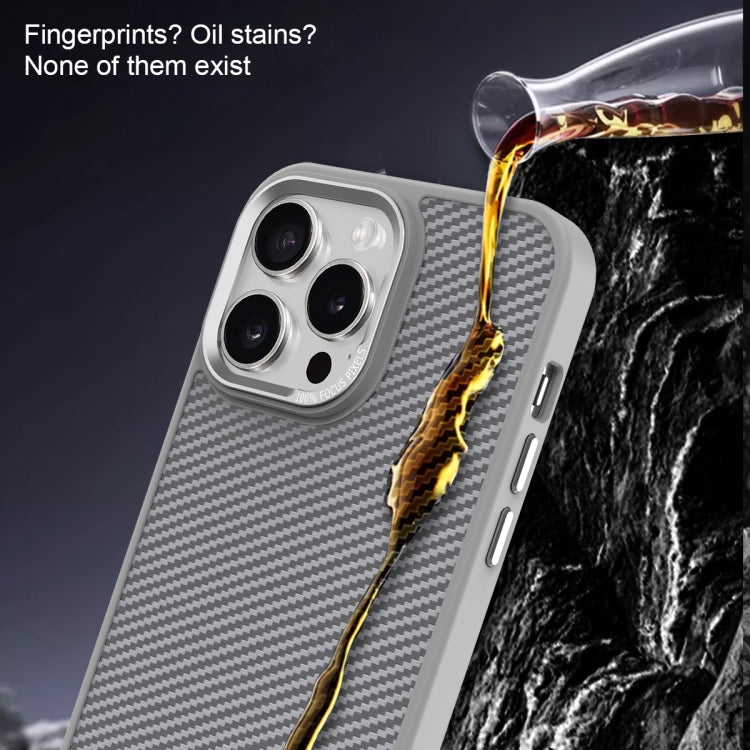 For iPhone 12 Carbon Fiber Texture MagSafe Magnetic Shockproof Phone Case(Purple) - iPhone 12 / 12 Pro Cases by buy2fix | Online Shopping UK | buy2fix