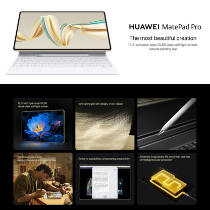 HUAWEI MatePad Pro 12.2 inch Tablet PC WiFi, 12GB+256GB, HarmonyOS 4.2 Hisilicon Kirin 9010W(Black) - Huawei by Huawei | Online Shopping UK | buy2fix