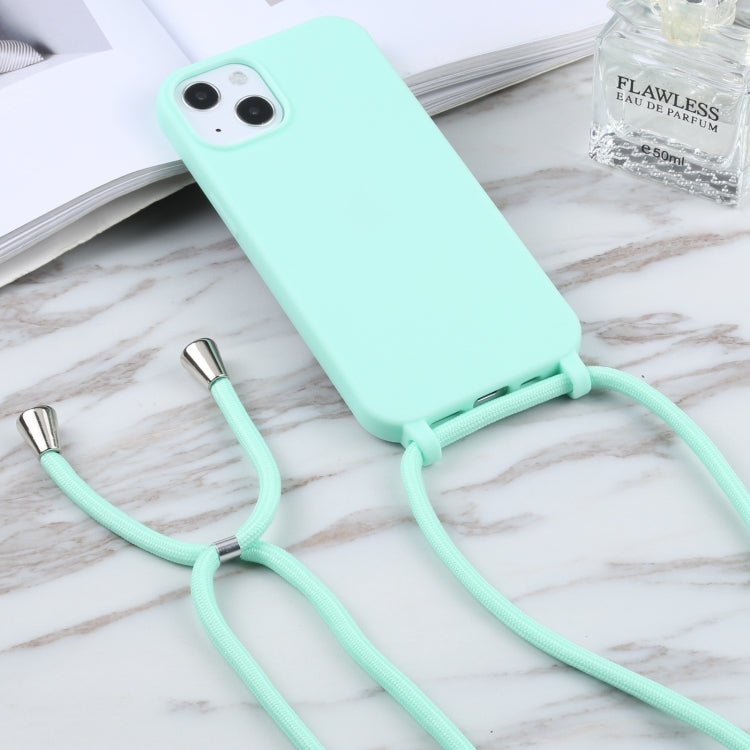 For iPhone 16 Pro Max Candy Colors TPU Protective Phone Case with Lanyard(Mint Green) - iPhone 16 Pro Max Cases by buy2fix | Online Shopping UK | buy2fix