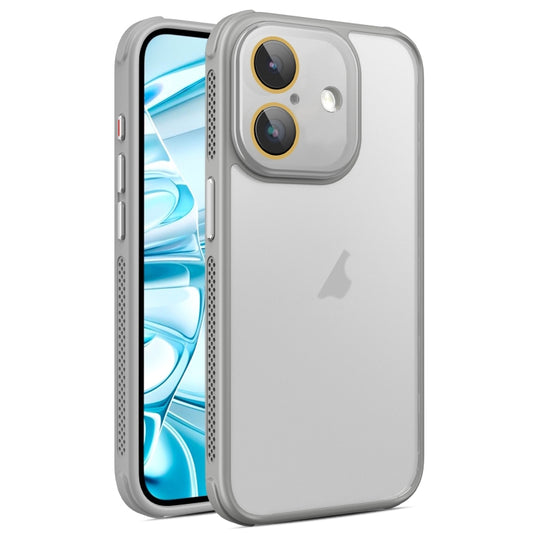 For iPhone 16 Plus Side Cooling Skin Feel Frosted Phone Case(Grey) - iPhone 16 Plus Cases by buy2fix | Online Shopping UK | buy2fix