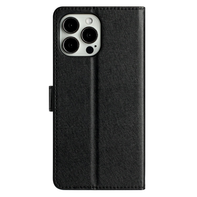 For iPhone 16 Pro Max Silk Texture Horizontal Flip Leather Phone Case(Black) - iPhone 16 Pro Max Cases by buy2fix | Online Shopping UK | buy2fix