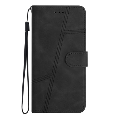 For iPhone 16 Pro Max Skin-feel Stitching Leather Phone Case(Black) - iPhone 16 Pro Max Cases by buy2fix | Online Shopping UK | buy2fix