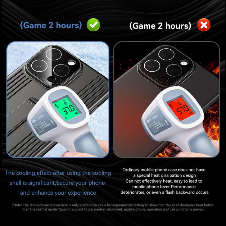 For iPhone 16 Extraordinary Cooling Holder Phone Case(Black) - iPhone 16 Cases by buy2fix | Online Shopping UK | buy2fix