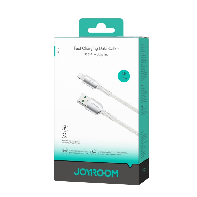 JOYROOM S-A51 Cutting-Edge Series 3A Fast Charging Data Cable, USB-A to 8 Pin Cable, Length: 1.2m(Light Gray) - Normal Style Cable by JOYROOM | Online Shopping UK | buy2fix