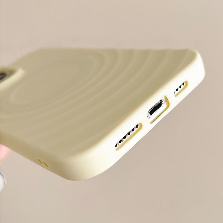 For iPhone 16 Pro Frosted Wave Texture MagSafe Magnetic TPU Phone Case(White) - iPhone 16 Pro Cases by buy2fix | Online Shopping UK | buy2fix