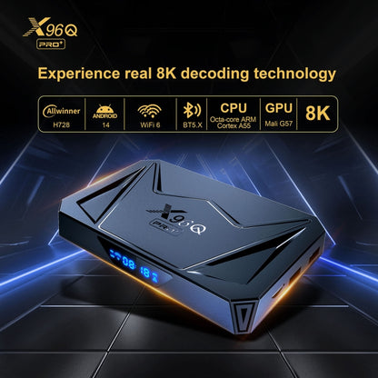 X96Q Pro+ Cortex-A55 Android 14 Octa-core CPU 4K HD Internet Set-top Box, RAM:2GB+16GB(AU Plug) - Others by buy2fix | Online Shopping UK | buy2fix