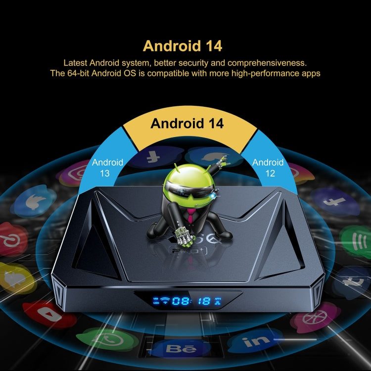 X96Q Pro+ Cortex-A55 Android 14 Octa-core CPU 4K HD Internet Set-top Box, RAM:2GB+16GB(EU Plug) - Others by buy2fix | Online Shopping UK | buy2fix