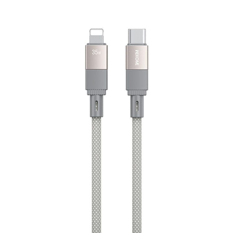 WK WDC-47 Magneto Series 1m PD35W Type-C to 8 Pin Fast Charging Magnetic Data Cable(Grey) - 2 in 1 Cable by WK | Online Shopping UK | buy2fix