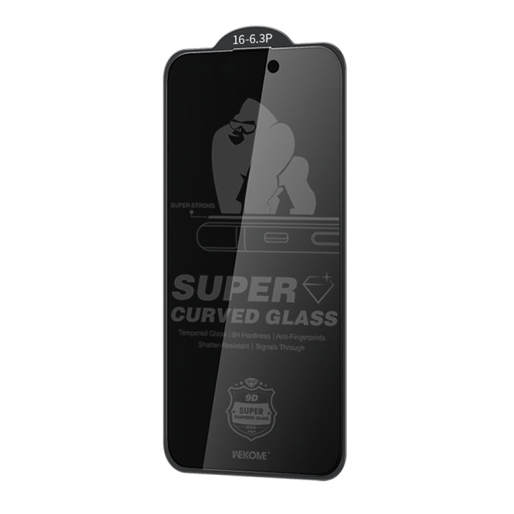 For iPhone 16 Pro WK WTP-092 King Kong 6D Curved 28 Degree Privacy Tempered Glass Film - iPhone 16 Pro Tempered Glass by WK | Online Shopping UK | buy2fix