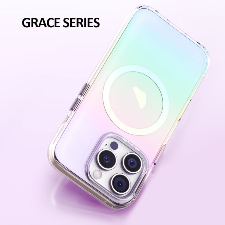 For iPhone 16 Pro TGVIS Grace Series MagSafe Magnetic Phone Case(Blue) - iPhone 16 Pro Cases by TGVIS | Online Shopping UK | buy2fix