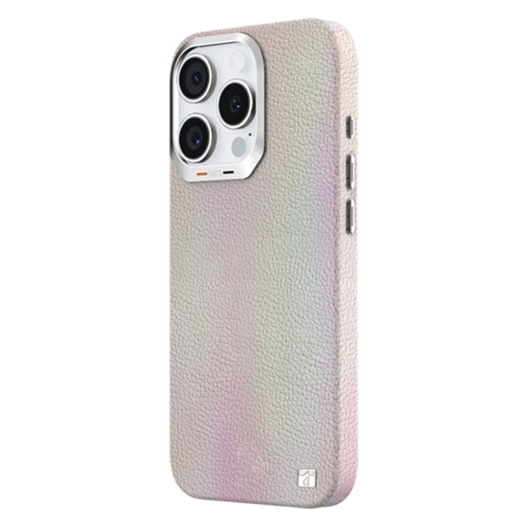 For iPhone 16 Pro TGVIS VIDA Series MagSafe Magnetic PU Leather Phone Case(White) - iPhone 16 Pro Cases by TGVIS | Online Shopping UK | buy2fix