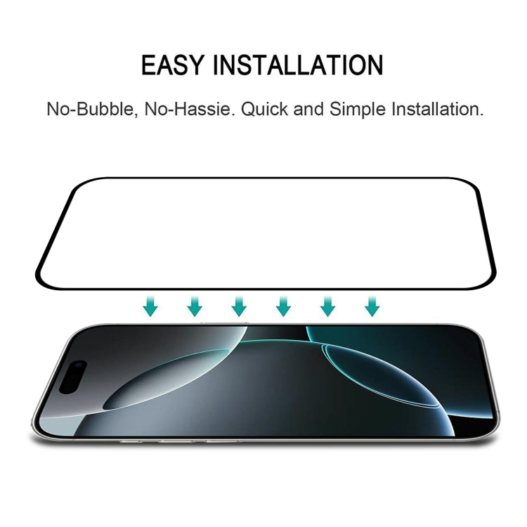 For iPhone 16 Pro Full Glue Screen Tempered Glass Film - iPhone 16 Pro Tempered Glass by buy2fix | Online Shopping UK | buy2fix