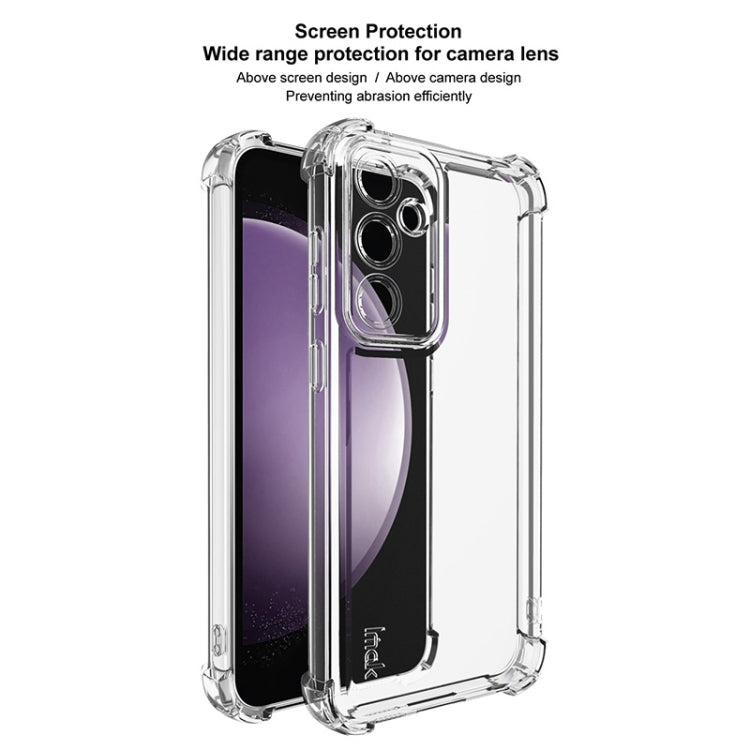 For Samsung Galaxy S23 FE 5G IMAK UX-4 Series Four-corner Shockproof Phone Case(Transparent) - Galaxy S23 FE 5G Cases by imak | Online Shopping UK | buy2fix