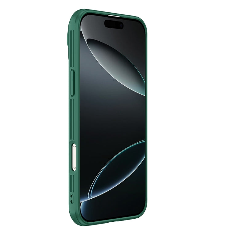 For iPhone 16 Pro NILLKIN Black Mirror Prop CD Texture Mirror Phone Case(Green) - iPhone 16 Pro Cases by NILLKIN | Online Shopping UK | buy2fix