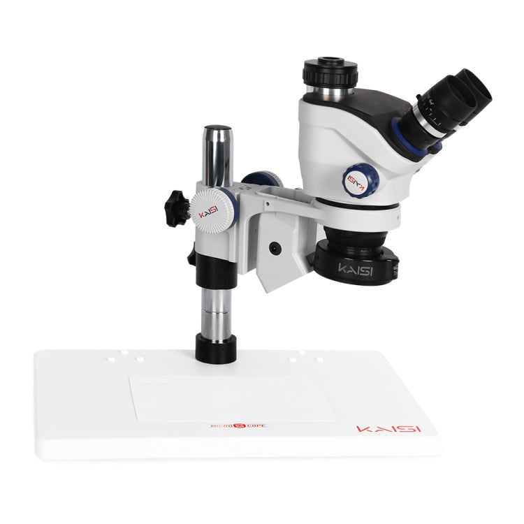 Kaisi TX-350E Ver1.3 7X-50X Zoom Trinocular Stereo Microscope with Big Base & 4K Camera - Microscope Magnifier Series by Kaisi | Online Shopping UK | buy2fix