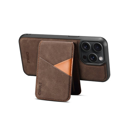 For iPhone 16 Plus ESEBLE E2 Retro Texture Card Slots MagSafe RFID Leather Case(Coffee) - iPhone 16 Plus Cases by ESEBLE | Online Shopping UK | buy2fix