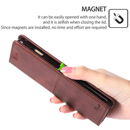 For iPhone 16 Pro Cow Texture Magnetic Leather Phone Case(Dark Brown) - iPhone 16 Pro Cases by buy2fix | Online Shopping UK | buy2fix