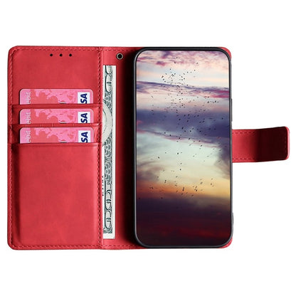 For iPhone 16 Skin Feel Magnetic Leather Phone Case(Red) - iPhone 16 Cases by buy2fix | Online Shopping UK | buy2fix