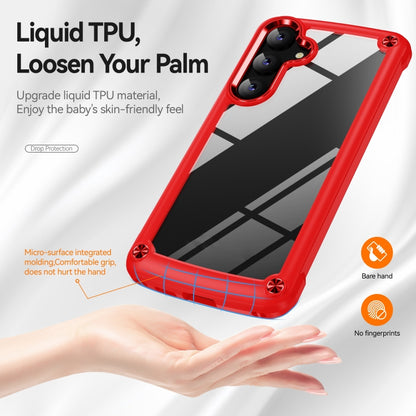 For Samsung Galaxy S25 5G TPU + PC Lens Protection Phone Case(Red) - Galaxy S25 5G Cases by buy2fix | Online Shopping UK | buy2fix