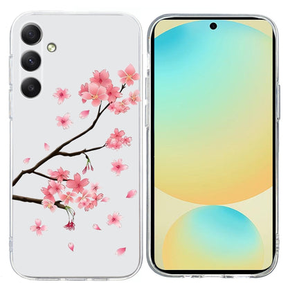 For Samsung Galaxy S25 FE 5G Colorful Painting Pattern TPU Phone Case(Plum Blossom) - Galaxy Phone Cases by buy2fix | Online Shopping UK | buy2fix