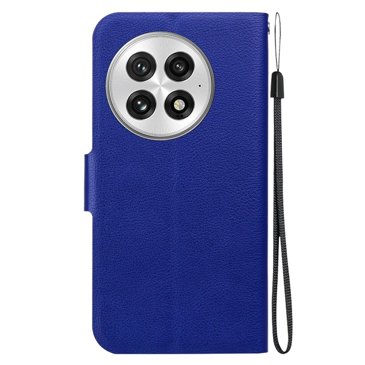 For OnePlus 13 Ultra-thin Voltage Magnetic Buckle Leather Phone Case(Blue) - OnePlus Cases by buy2fix | Online Shopping UK | buy2fix