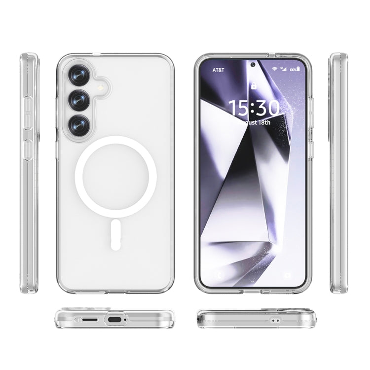 For Samsung Galaxy S25+ 5G Terminator MagSafe Magnetic Phone Case(Transparent) - Galaxy S25+ 5G Cases by buy2fix | Online Shopping UK | buy2fix