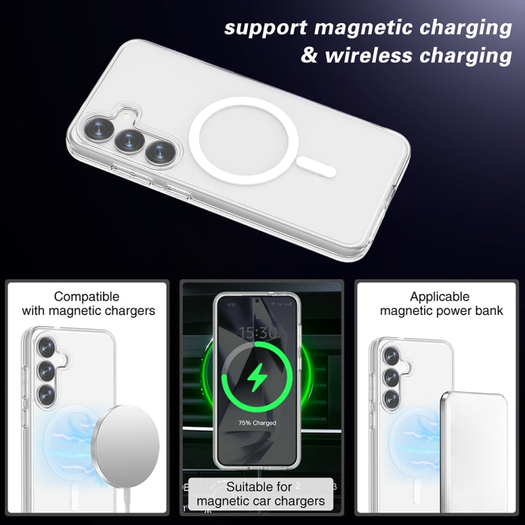 For Samsung Galaxy S25+ 5G Terminator MagSafe Magnetic Phone Case(Transparent) - Galaxy S25+ 5G Cases by buy2fix | Online Shopping UK | buy2fix