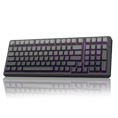 AULA F99 Pro 99 Keys Wired/2.4G/Bluetooth Three Model Customized RGB Mechanical Keyboard(Gradient Grey Side Carving) - Wireless Keyboard by AULA | Online Shopping UK | buy2fix