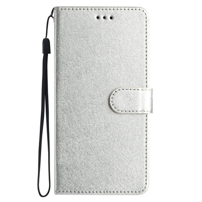 For OnePlus 13 Silk Texture Horizontal Flip Leather Phone Case(Silver) - OnePlus Cases by buy2fix | Online Shopping UK | buy2fix