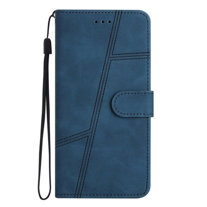 For OnePlus 13 Skin-feel Stitching Leather Phone Case(Blue) - OnePlus Cases by buy2fix | Online Shopping UK | buy2fix