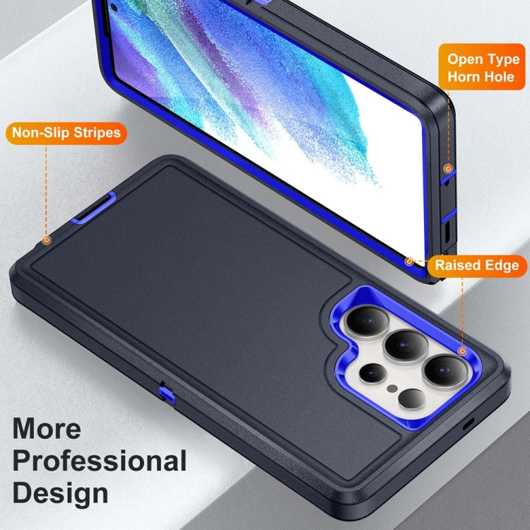 For Samsung Galaxy S25 Ultra 5G Life Waterproof Rugged Phone Case(Dark Blue + Royal Blue) - Galaxy S25 Ultra 5G Cases by buy2fix | Online Shopping UK | buy2fix