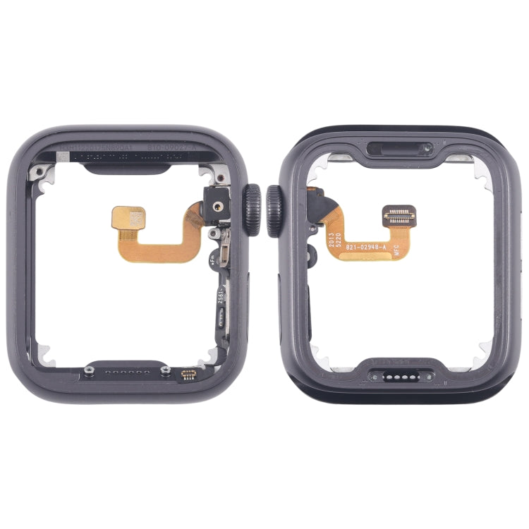 For Apple Watch Series 6 40MM LTE Aluminium Alloy Middle Frame Bezel Plate with Crown Spin Axis Flex Cable(Grey) - Middle Frame by buy2fix | Online Shopping UK | buy2fix