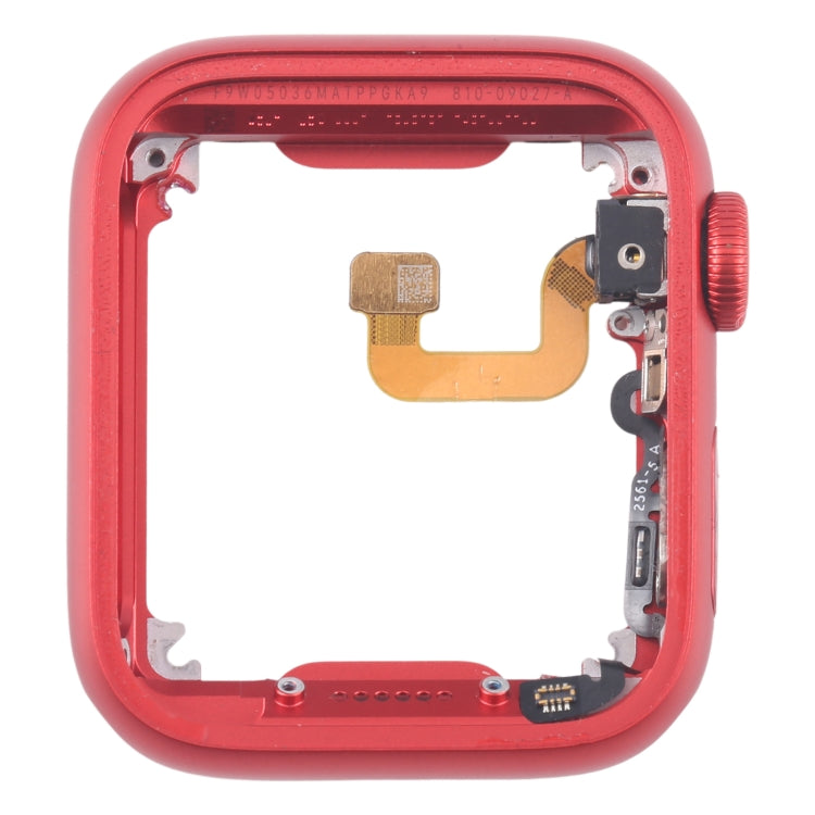 For Apple Watch Series 6 40MM GPS Aluminium Alloy Middle Frame Bezel Plate with Crown Spin Axis Flex Cable(Red) - Middle Frame by buy2fix | Online Shopping UK | buy2fix