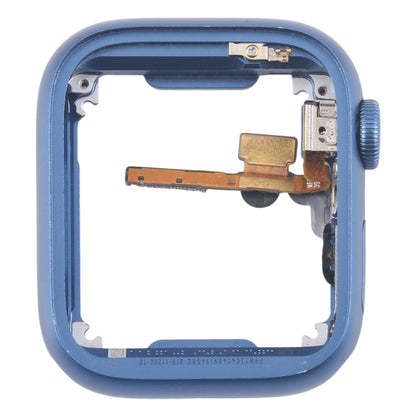 For Apple Watch Series 7 41MM GPS Aluminium Alloy Middle Frame Bezel Plate with Crown Spin Axis Flex Cable(Blue) - Middle Frame by buy2fix | Online Shopping UK | buy2fix