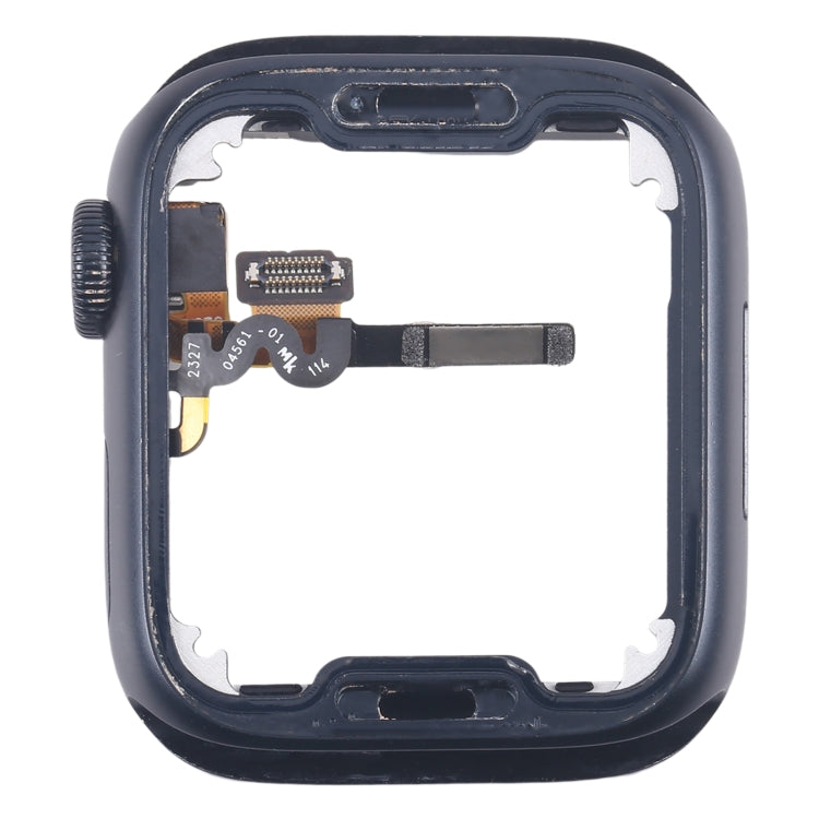 For Apple Watch Series 7 / 8 / 9 41MM LTE Aluminium Alloy Middle Frame Bezel Plate with Crown Spin Axis Flex Cable(Midnight) - Middle Frame by buy2fix | Online Shopping UK | buy2fix